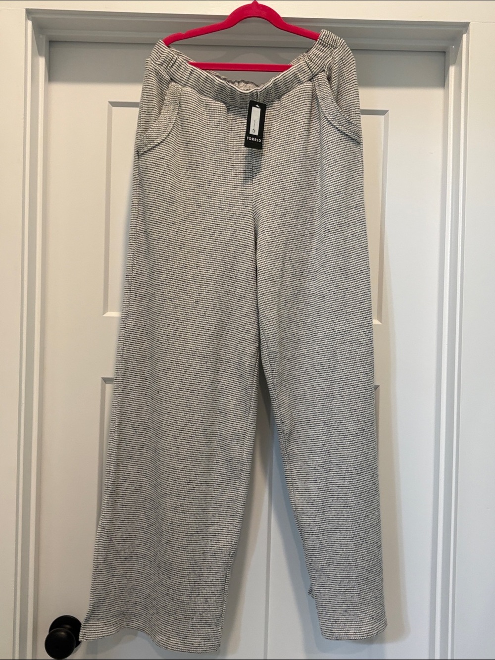 torrid Light Heather Gray Wide-Leg Knit Pants